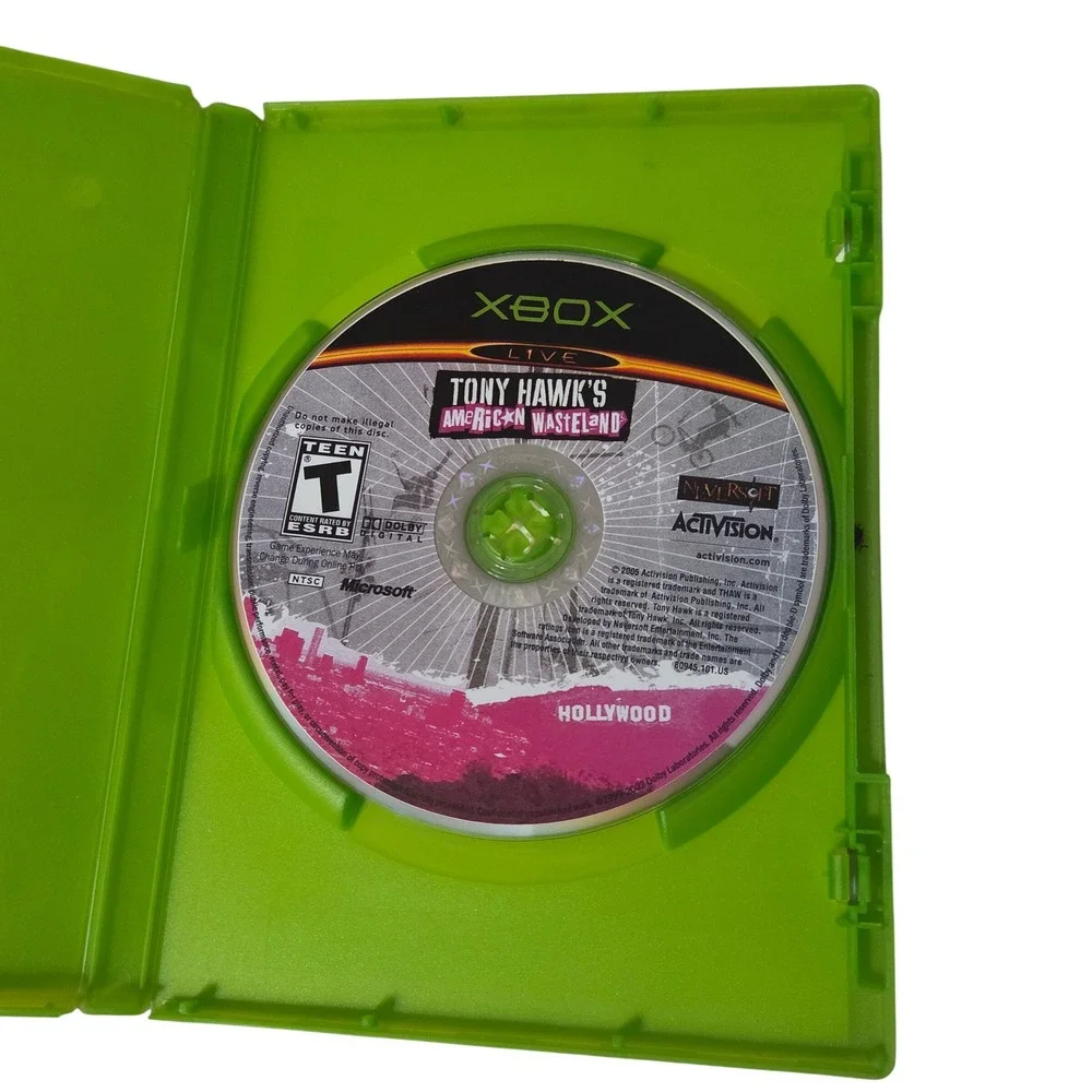 Activision Tony Hawk's American Wasteland‎ Xbox Video Game Black Skateboarding